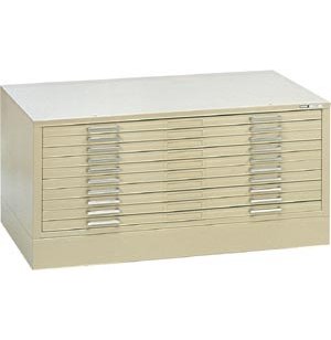 10-Drawer Flat File Cabinet for 36 x 48 Sheets MYL-979
