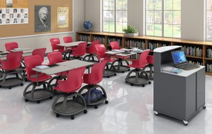 Flexible Classroom Furniture on Wheels