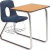 Poly Student Combo Sled Base Chair Desks
