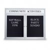 Weather-resistant Enclosed Letter Boards with Header