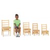 Ladderback Wooden School Library Chairs by JontiCraft