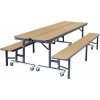 NPS Convertible Bench Cafeteria Tables