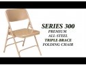 All Steel Triple Brace Folding Chair