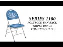 High-Comfort Lightweight Fan-Back Folding Chair