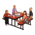 Preschool Cafeteria Table Bench Units