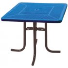 42 Inch Square Food Court Table Perforated Surface