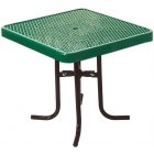 42 Inch Square Food Court Table Diamond Cut Top