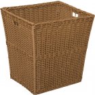 Large Plastic Wicker Preschool Storage Baskets - Set of 4