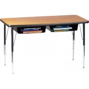 Open Front Double School Desk - Laminate Top