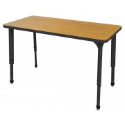 Apex Adjustable Rectangle Activity Table (48x24”)