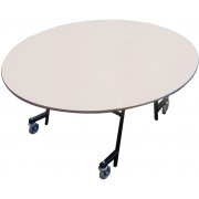 EZ-Tilt Mobile Folding Oval Cafeteria Table (60x72