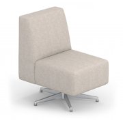 Eve Armless Reception Chair with Swivel Base - Grade 3