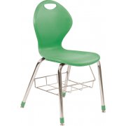 Inspiration Poly Classroom Chair with Bookrack (16
