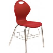 Inspiration Poly Classroom Chair with Bookrack (16