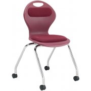 Inspiration Padded Poly Classroom Chair - Casters (18