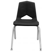 Stackable Poly Classroom Chair - Chrome (12