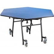Easy-Fold Cafeteria Table- Hexagon, ProtectEdge, Plywood (48”)