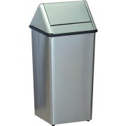Stainless Steel Swing-Top Trash Can (13 gal.)