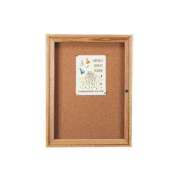 Wood Frame Enclosed Cork Board - 1 Door (30"x36")