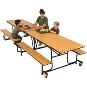 Mobile Cafeteria Table - Dyna Rock Edge, Plywood Core (12')