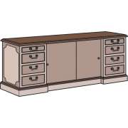 Bedford Executive Office Credenza File Cabinet