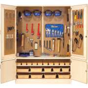 Pegboard Tool Storage Cabinet W/holders