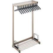 Metal Commercial Coat Rack - Boot Shelf, Umbrella Rack (3')