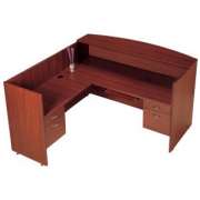 Left Reception Office Desk with KB Tray