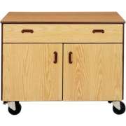 Mobile Office Storage Cabinet - 1 Drawer, 1 Adj Shelf, 36"H