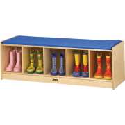 Wooden Preschool Bench Locker with 5 Cubbies
