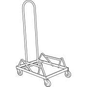 Popcorn Stacking Chair Dolly - Cap. 34