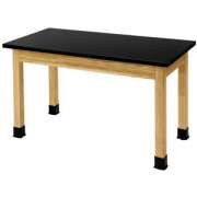Science Lab Table with Chem-Res Top (48x24x30"H)