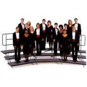 Transfold Portable Folding Choir Risers - 3 Levels (72"W)