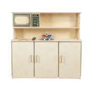 5-N-1 Wooden Play Kitchen Set with Tip-Not Doors