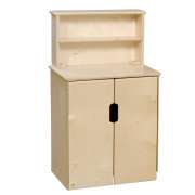 Tip-Me-Not Wooden Play Kitchen Cabinet with Hutch