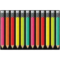 Black White & Stylish Brights Pencil Rug
