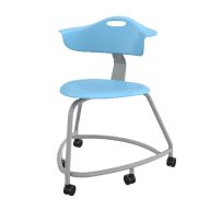 360 Chair w/ Back & Softwood Casters