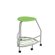 360 Stool w/ Bookrack & Compression Casters