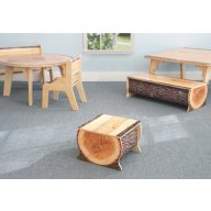 Nature View Live Edge Small Log Bench