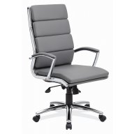 Merak High Back Office Chair - Chrome Frame