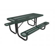 4’ Rectangular Table Expanded Metal w/Advantage Coating