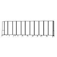 NPS® Room Divider, 11 Sections, Whiteboard Panels