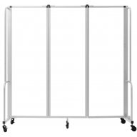 NPS® Room Divider, 3 Sections, Whiteboard Panels