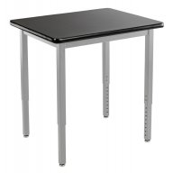 Adjustable Height Steel Utility Table - HPL Top