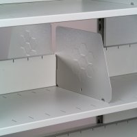 Pack of 10 Metal Dividers for 12inch Shelves