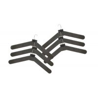 Plastic Hangers with Mini Metal Hooks - Pack of 6