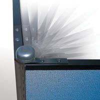 Position Control Hinges for 3-Panel Light Duty Partitions