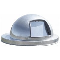 Dome Lid for WIT-52 Trash Cans, Galvanized