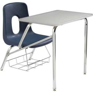 Poly Student Chair Desk - Hard Plastic Top (14"H)