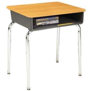 Open Front School Desk - WoodStone Top